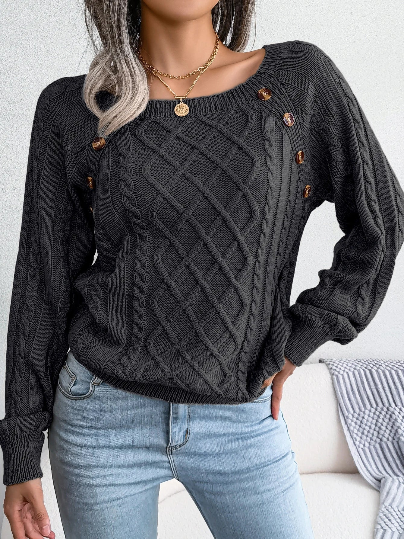 HARMONIE | Pull torsadé sophistiqué