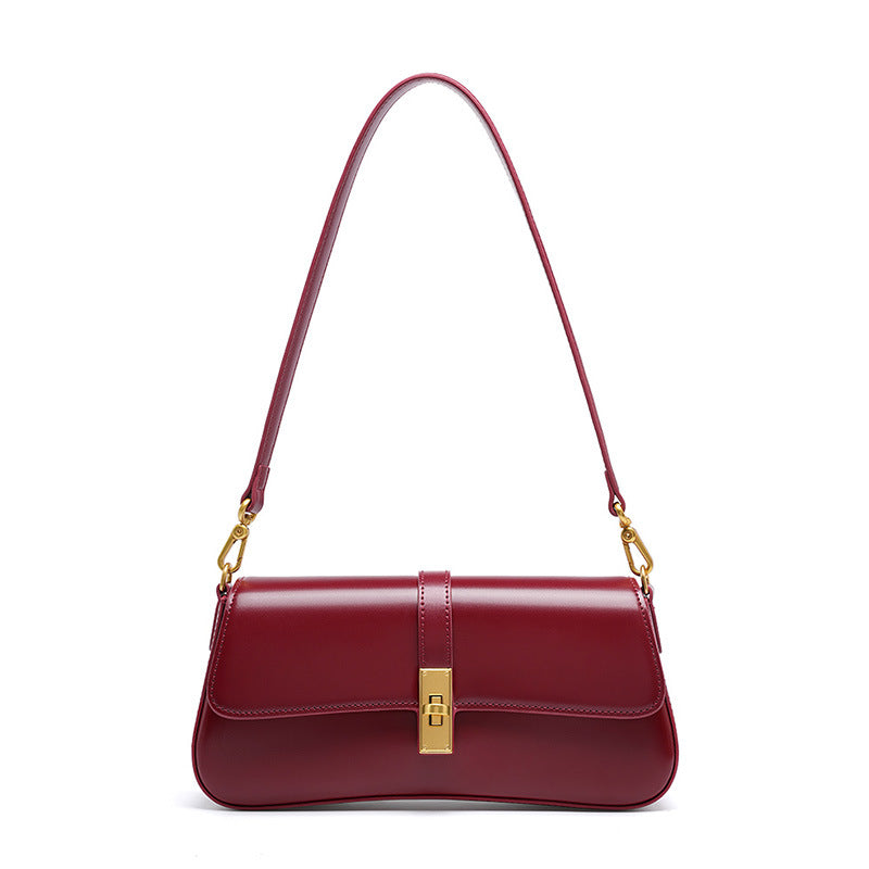 SOPHIA | Sac baguette minimaliste en cuir