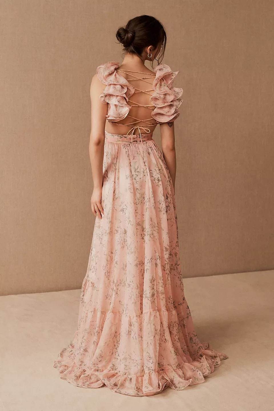 Éclat de Pétales - Robe Maxi