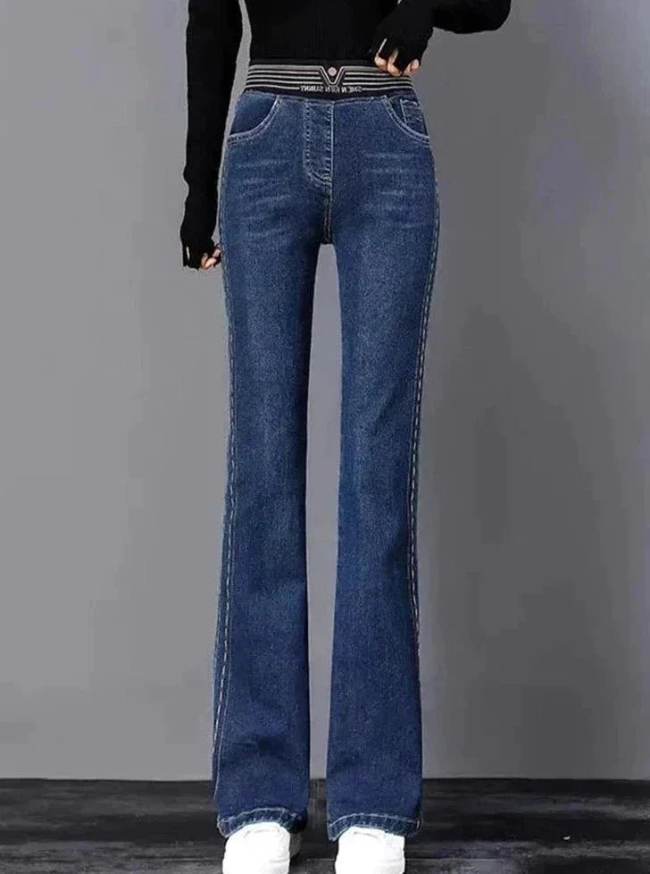 Mariel | Pantalon en Denim Coupe Droite pour Femmes