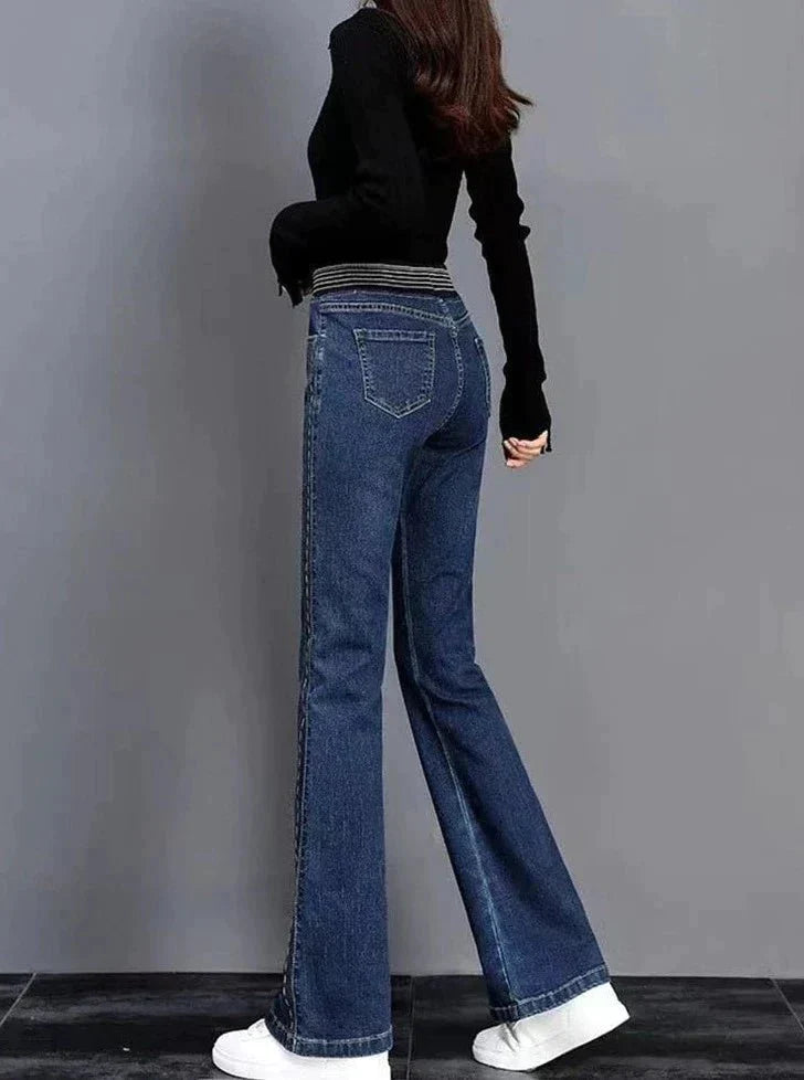Mariel | Pantalon en Denim Coupe Droite pour Femmes