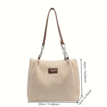 ALIX | Sac fourre-tout en velours côtelé