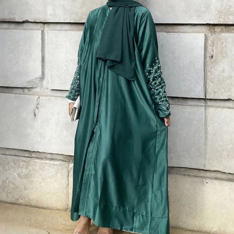 Abaya Perlée Faite à la Main