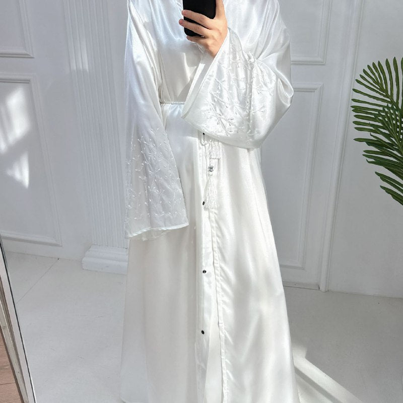 Abaya Perlée Faite à la Main