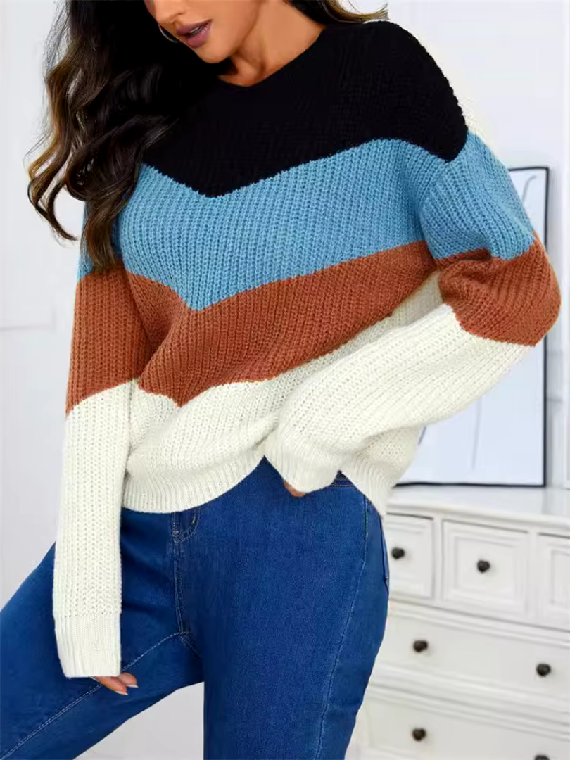 LYDIE | Pull à rayures décontracté