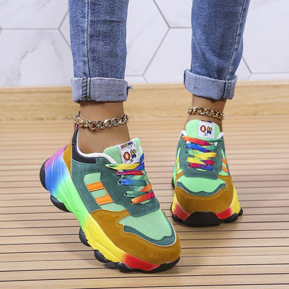 Baskets multicolore