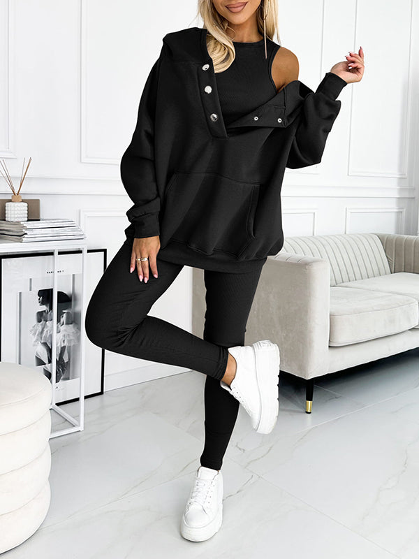 Lisa Ensemble de sweatshirt décontracté et confortable