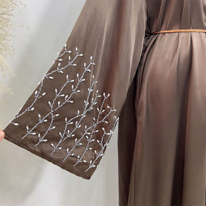 Abaya Perlée Faite à la Main