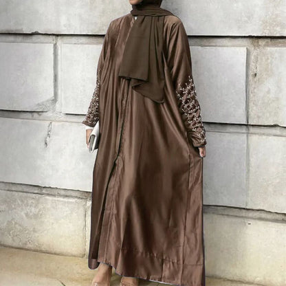 Abaya Perlée Faite à la Main