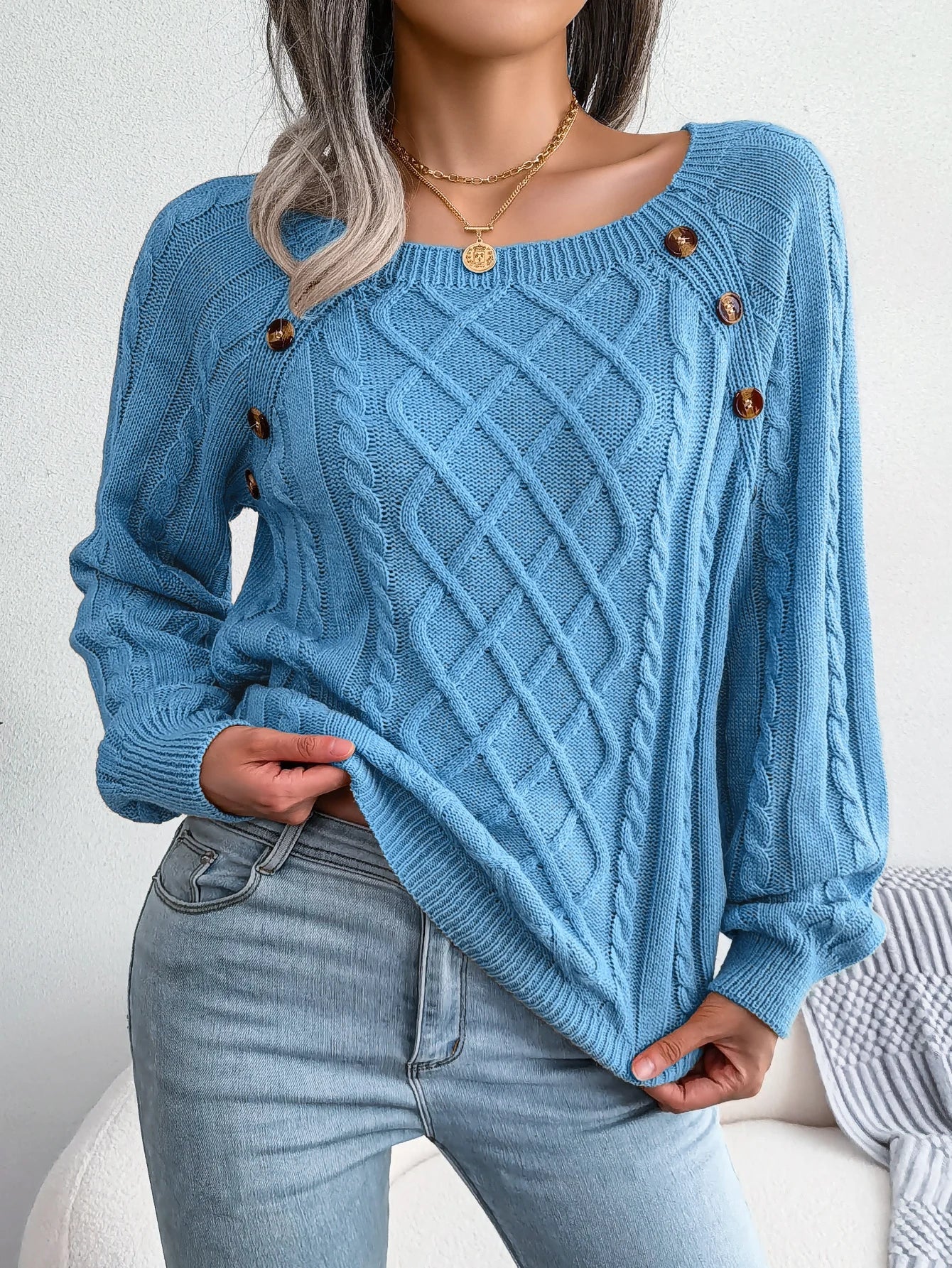 HARMONIE | Pull torsadé sophistiqué