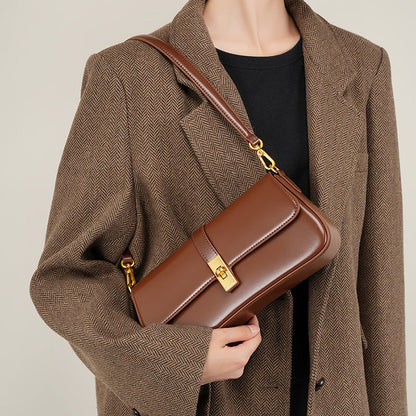 SOPHIA | Sac baguette minimaliste en cuir