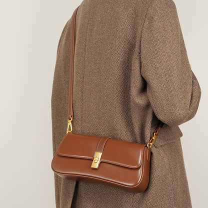 SOPHIA | Sac baguette minimaliste en cuir