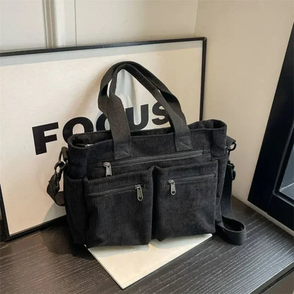 DEBORAH | Sac fourre-tout en velours côtelé