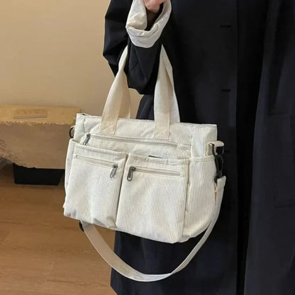 DEBORAH | Sac fourre-tout en velours côtelé