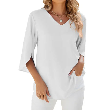 Isabelle | Blouse élégante à col en V