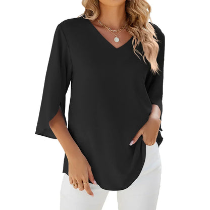 Isabelle | Blouse élégante à col en V