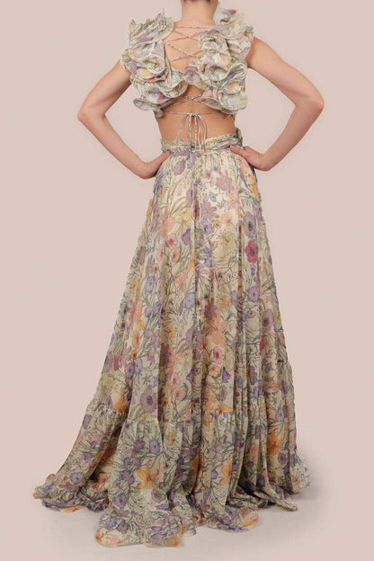 Éclat de Pétales - Robe Maxi