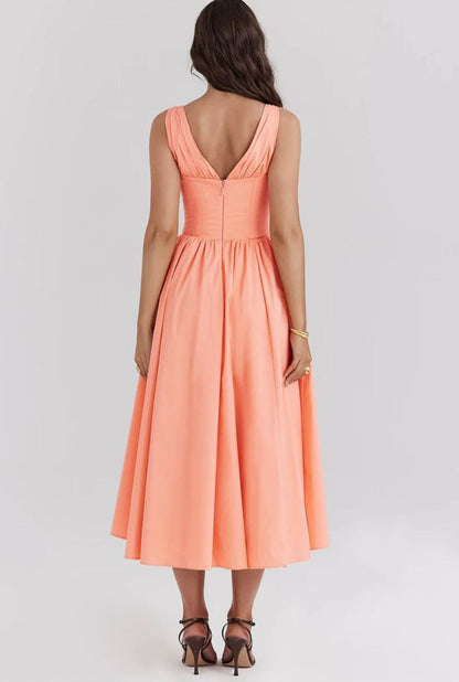 Robe longue ajustée