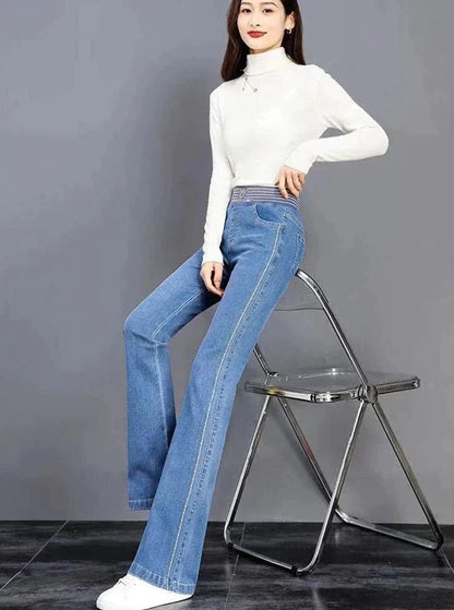 Mariel | Pantalon en Denim Coupe Droite pour Femmes