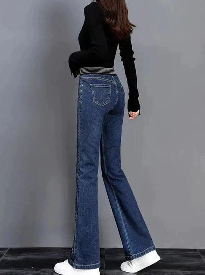 Mariel | Pantalon en Denim Coupe Droite pour Femmes